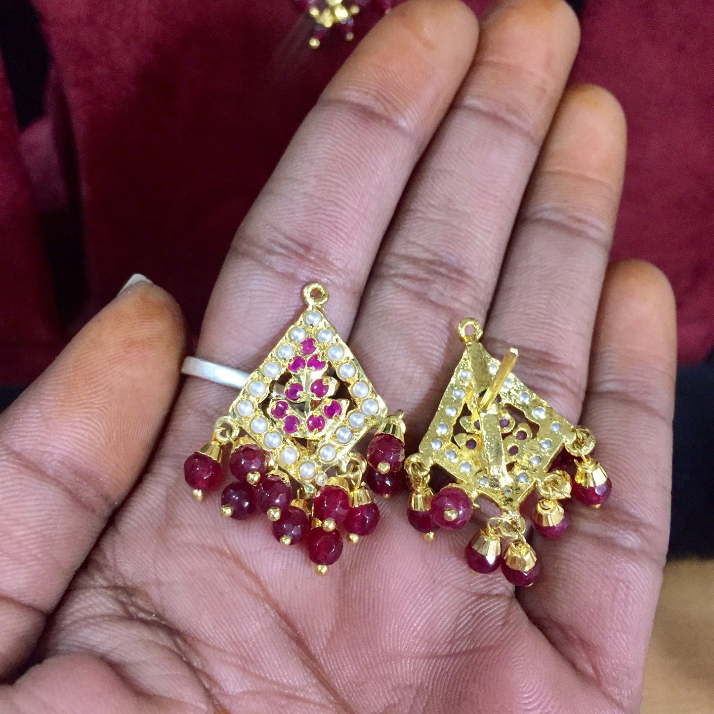 Jadau Necklace Set 957295