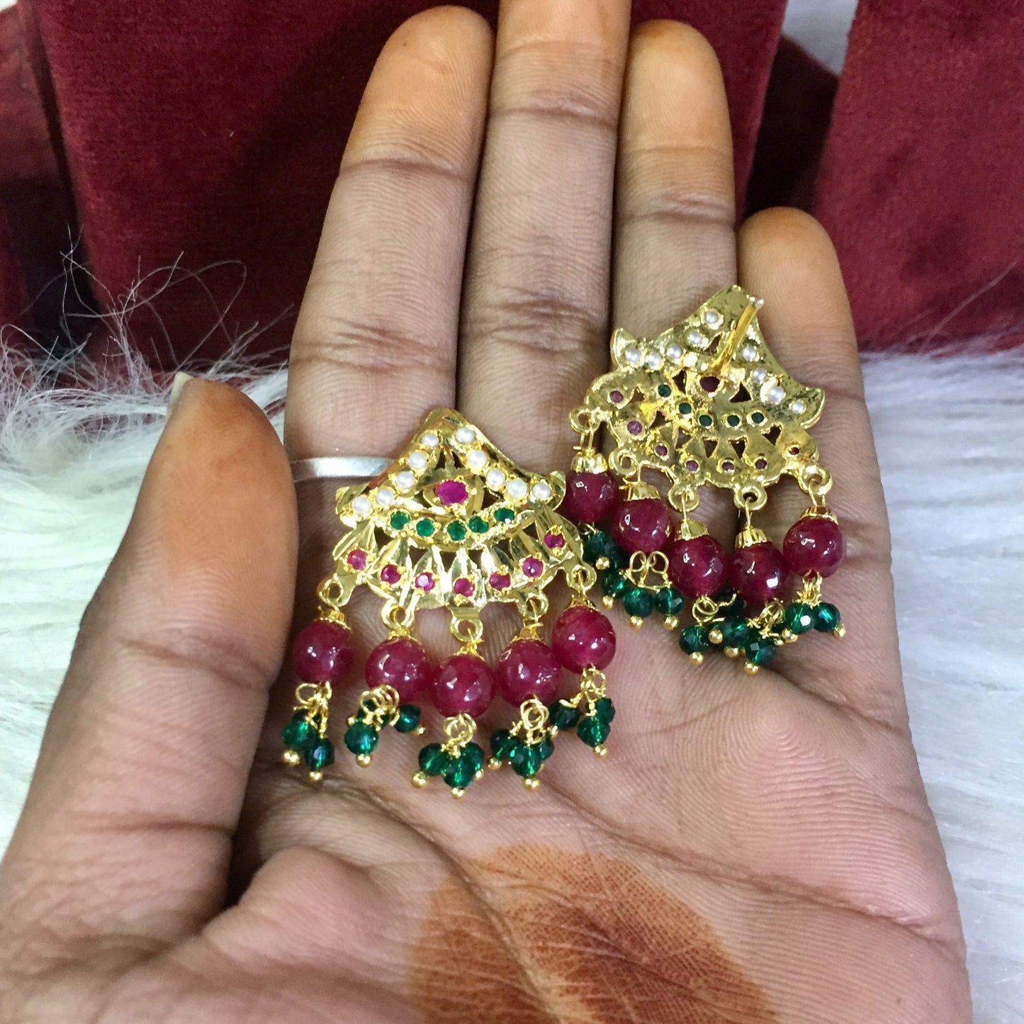 Jadau Necklace set 294719 - Vijay & Sons