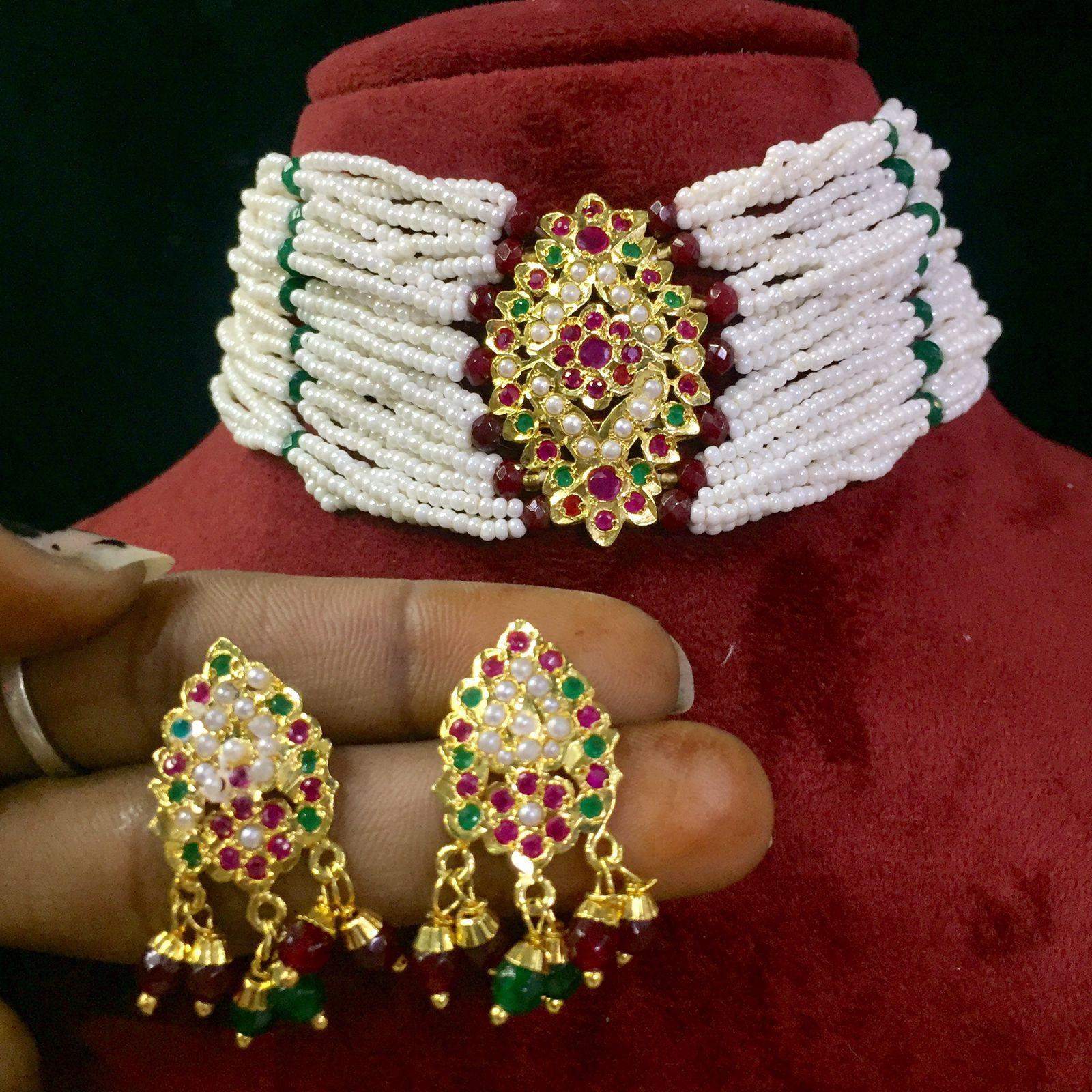 Jadau chokker set 8230 - Vijay & Sons