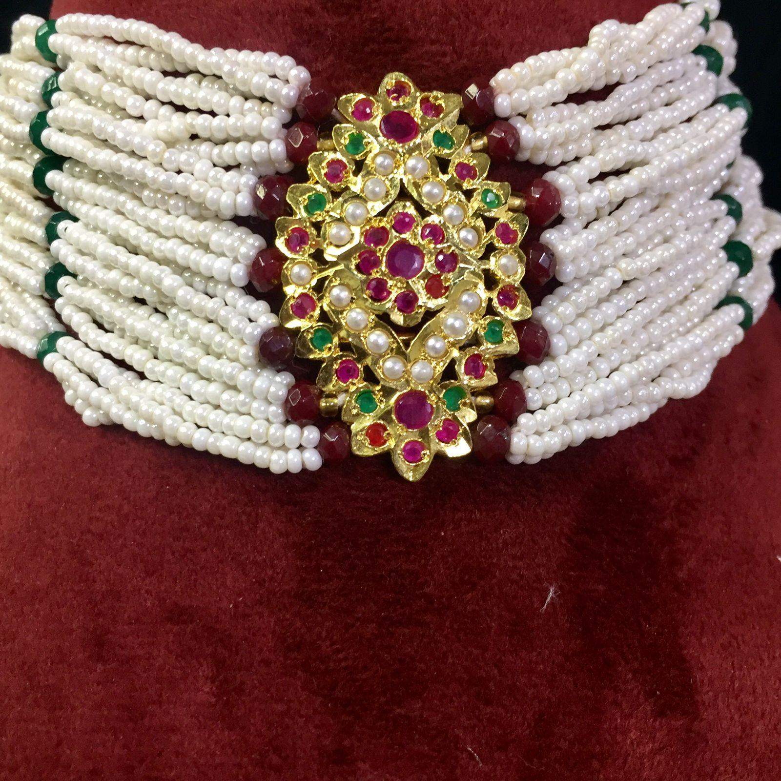 Jadau chokker set 8230 - Vijay & Sons