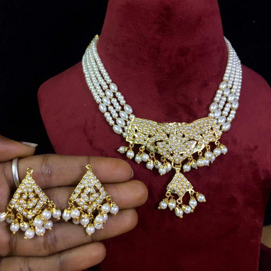 Jadau Necklace set 9998806 - Vijay & Sons