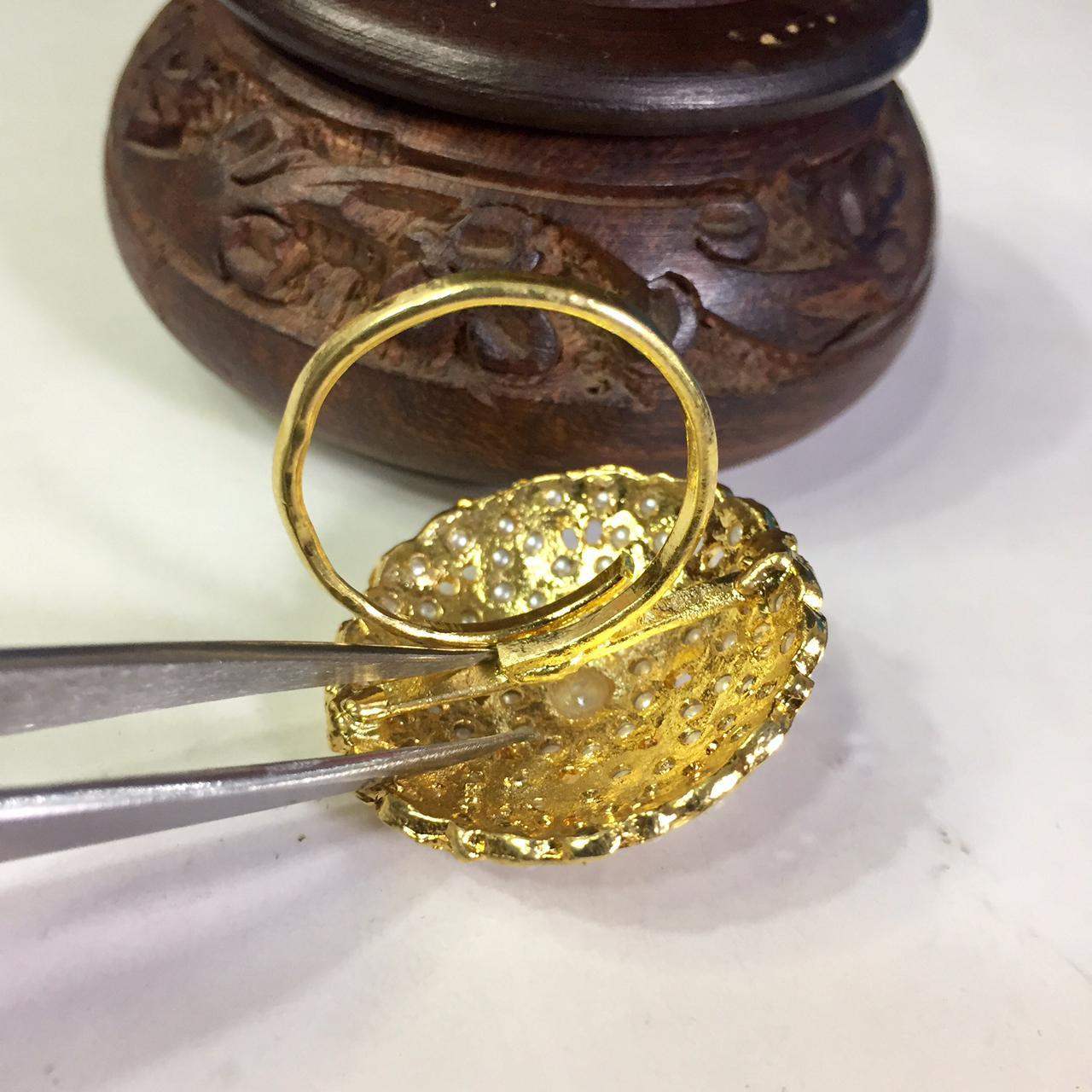Jadau Ring 294628 - Vijay & Sons