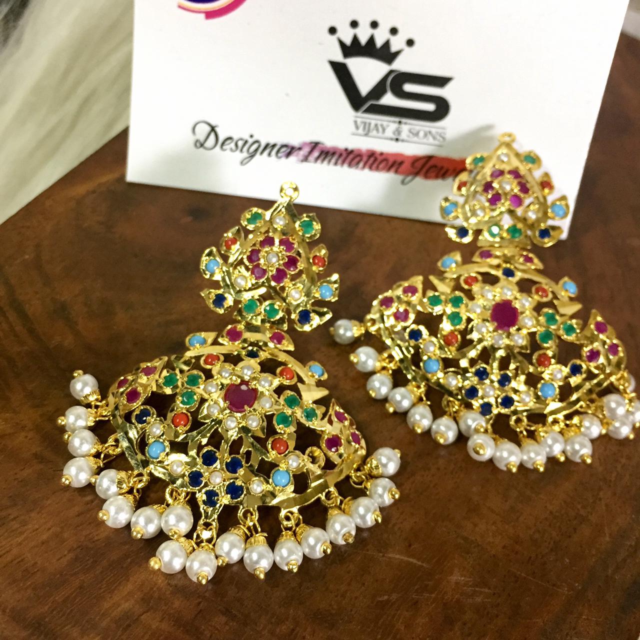 Jadau Earrings 58754