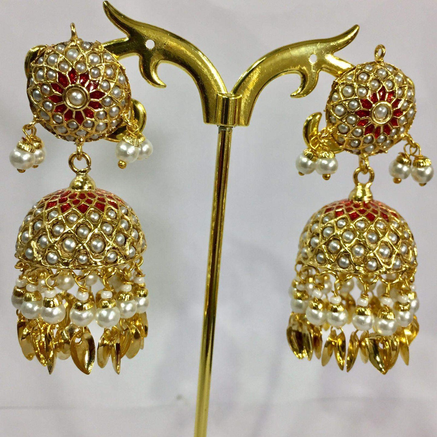 Jadau Earrings 354356 - Vijay & Sons