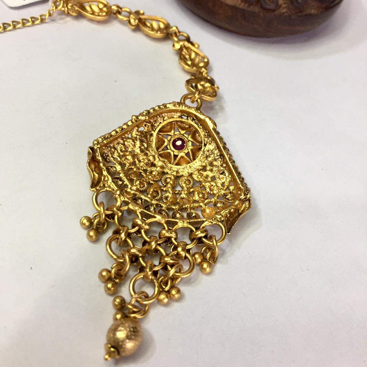 Antique Maang Tikka 123525 - Vijay & Sons