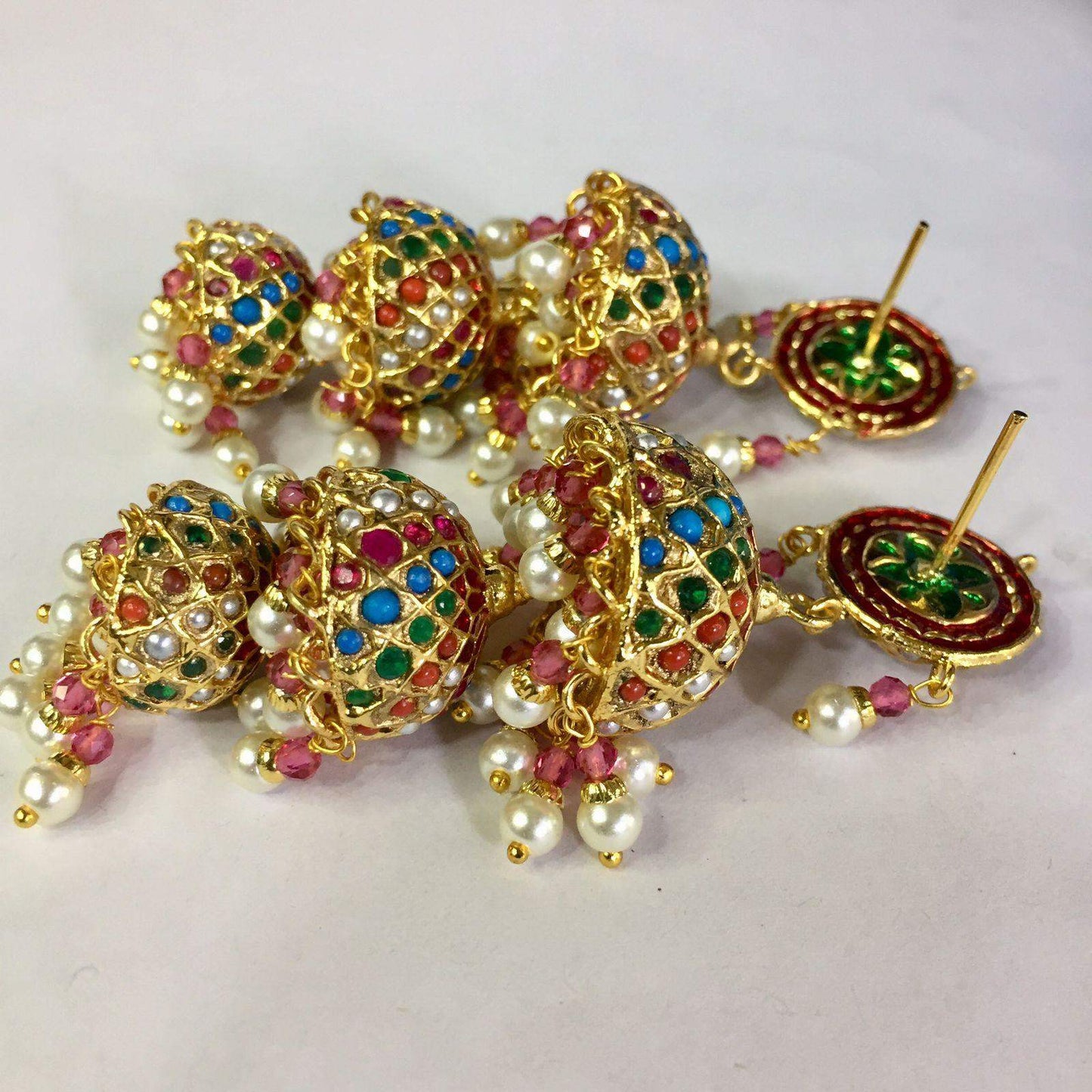 Jadau earrings 455335 - Vijay & Sons