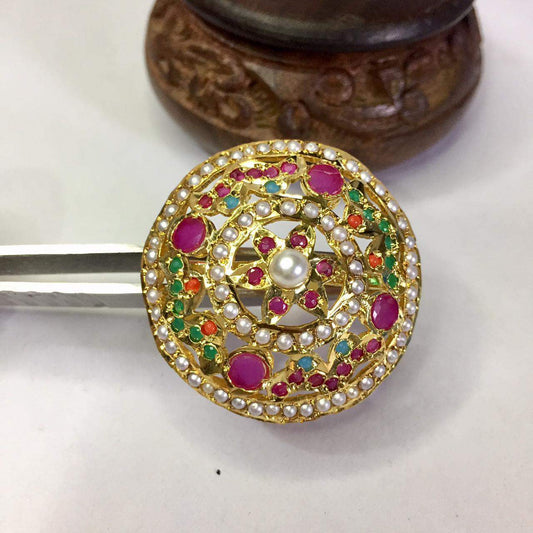 Jadau Ring 3535578 - Vijay & Sons