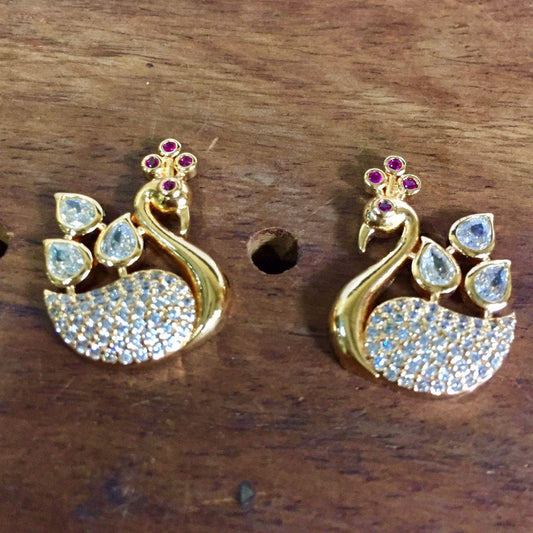 Ruby Victorian Studs - Vijay & Sons