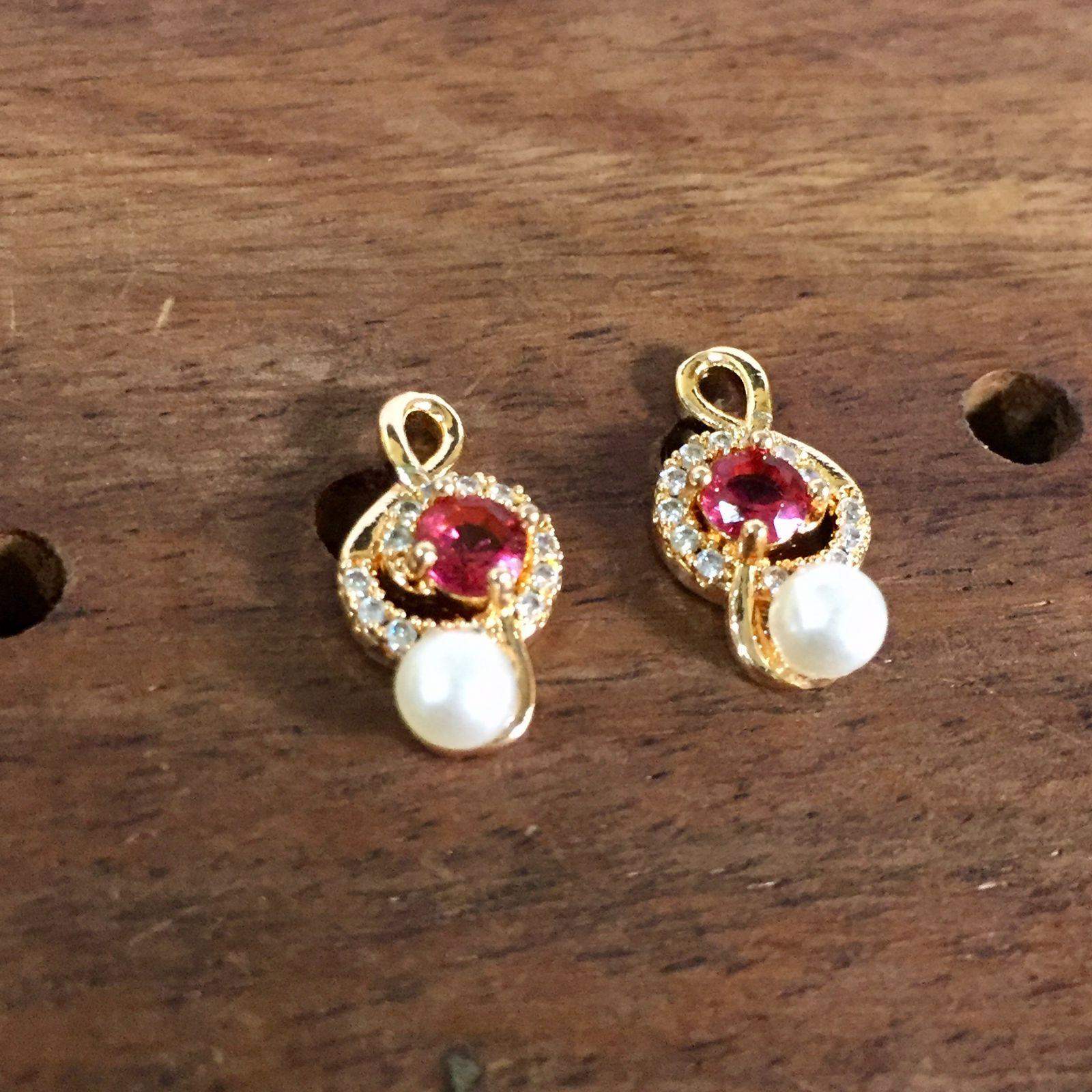 Zircon Earrings 465466 - Vijay & Sons