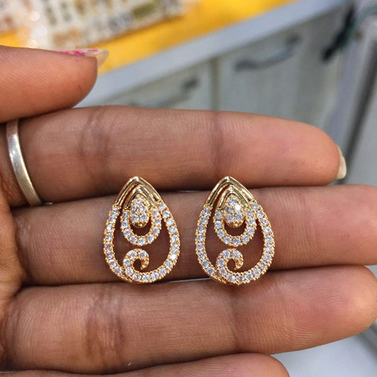 Zircon Earrings 35445 - Vijay & Sons