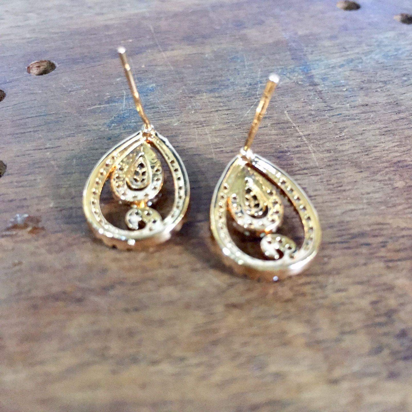 Zircon Earrings 35445 - Vijay & Sons