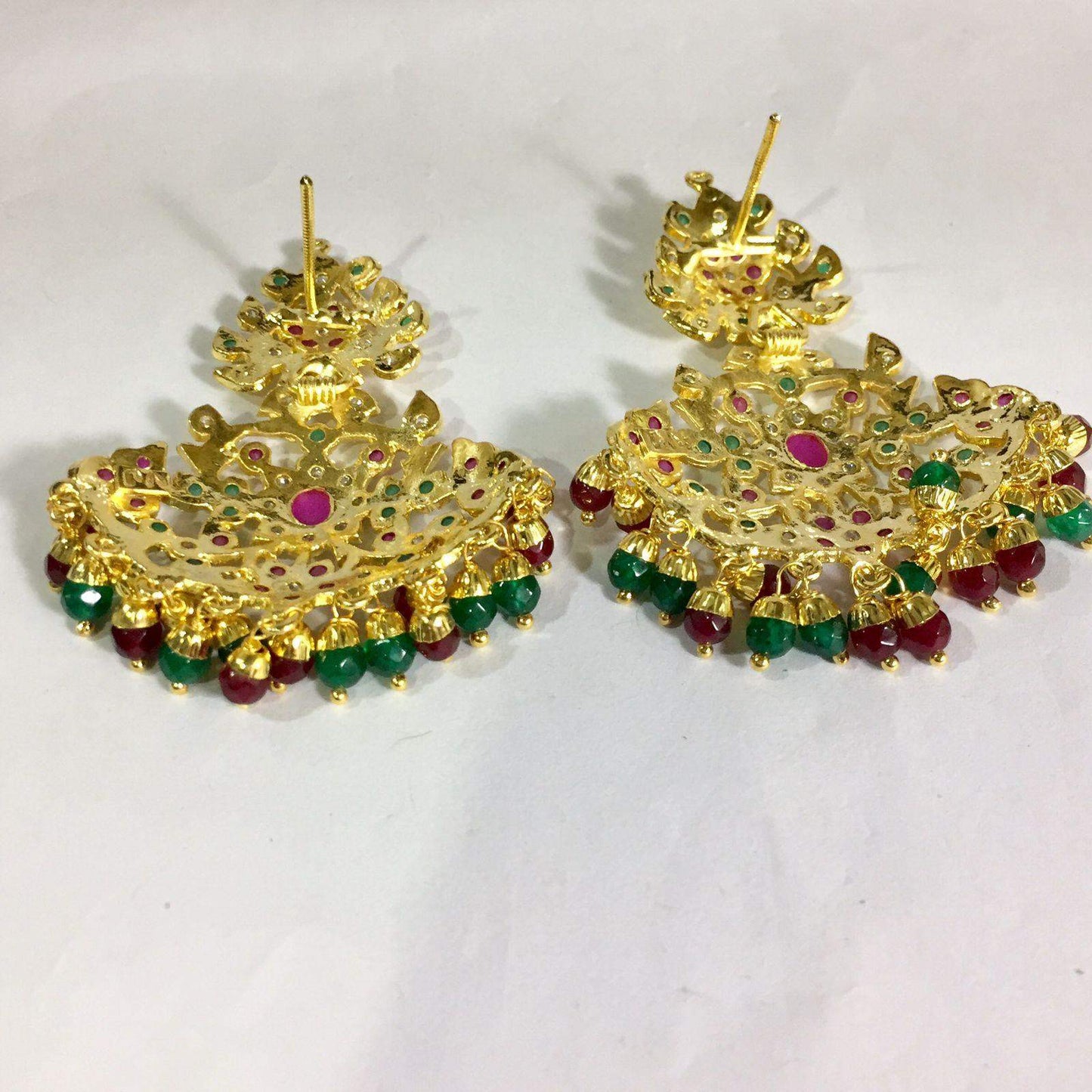 Jadau Earrings 15454 - Vijay & Sons