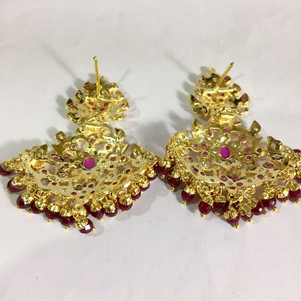 Jadau Earrings 46978 - Vijay & Sons