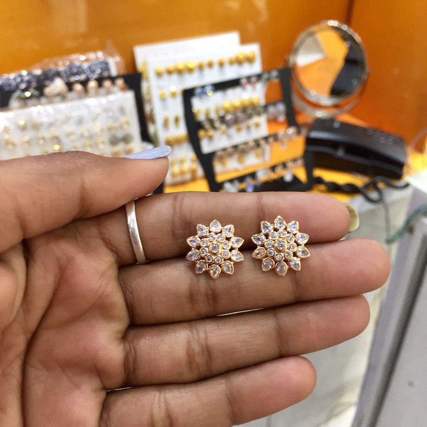 Zircon Earrings 563776 - Vijay & Sons