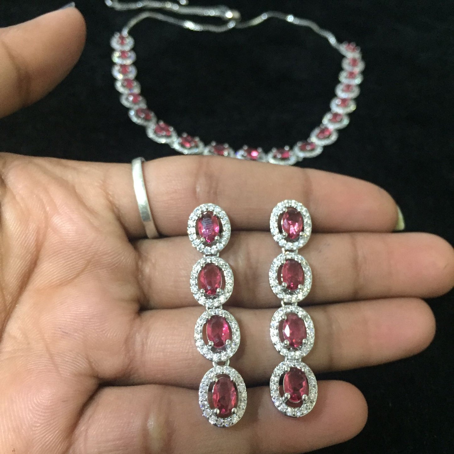 Zircon Necklace Sets 578557