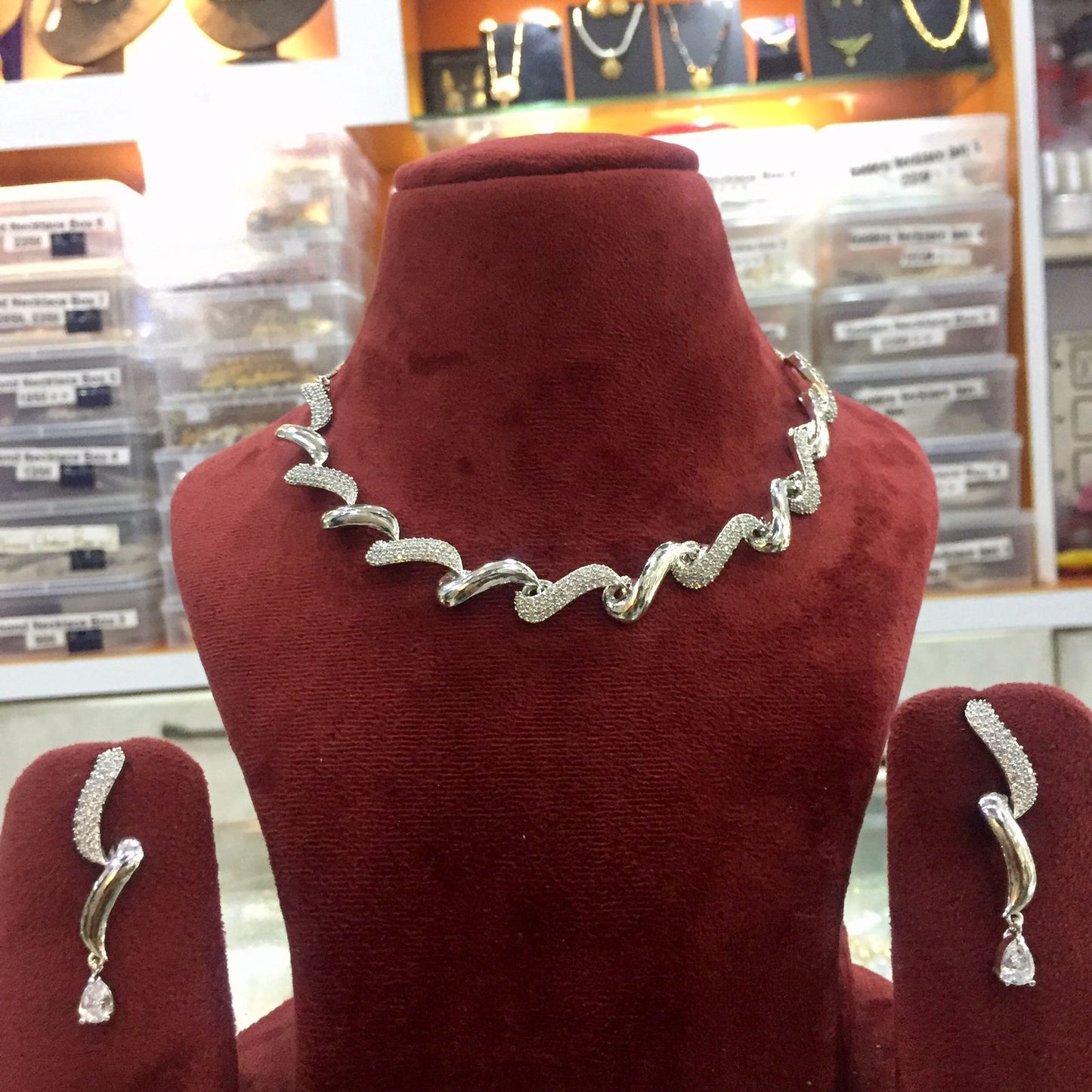 Zircon Necklace Sets 2466774