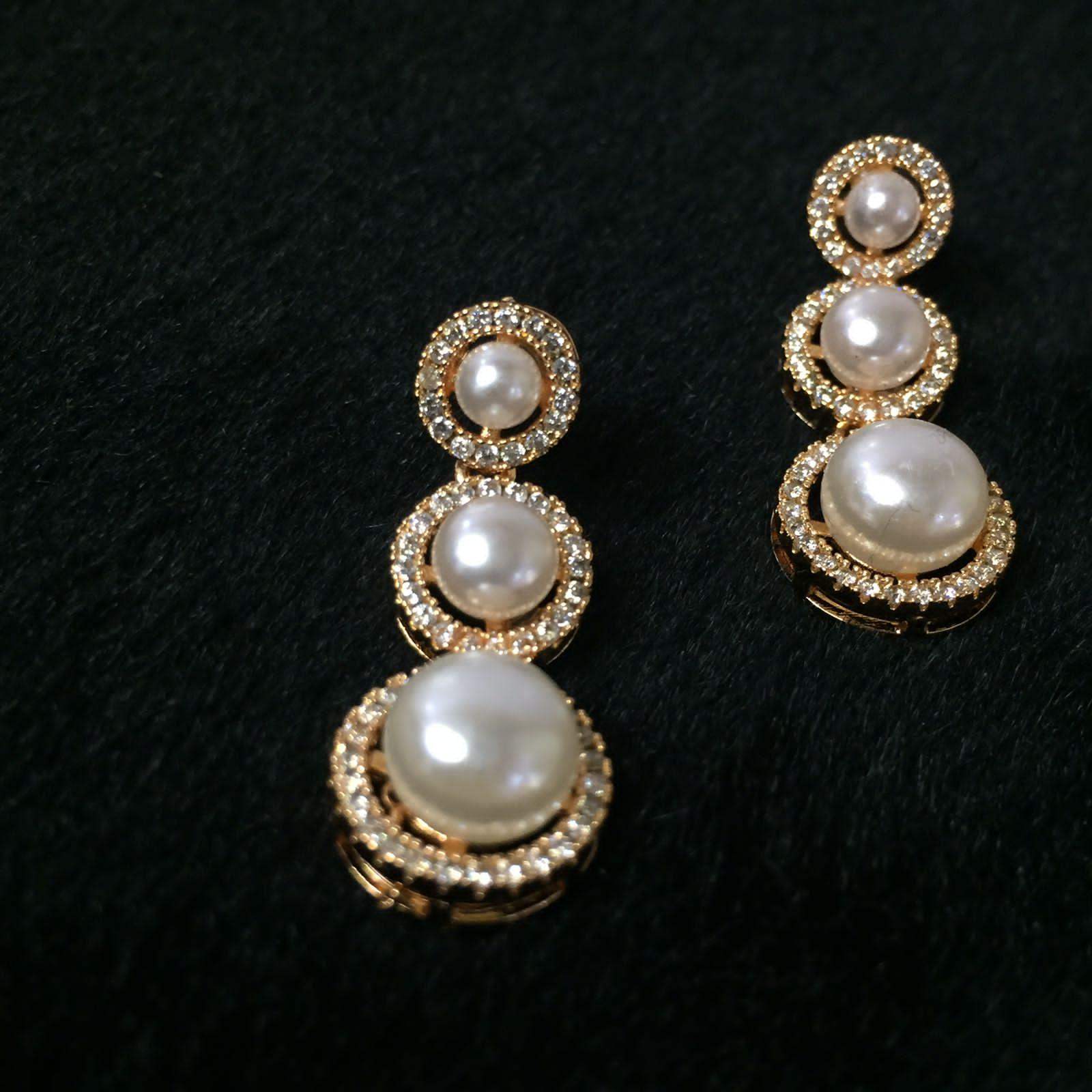 Zircon Earrings 456545 - Vijay & Sons