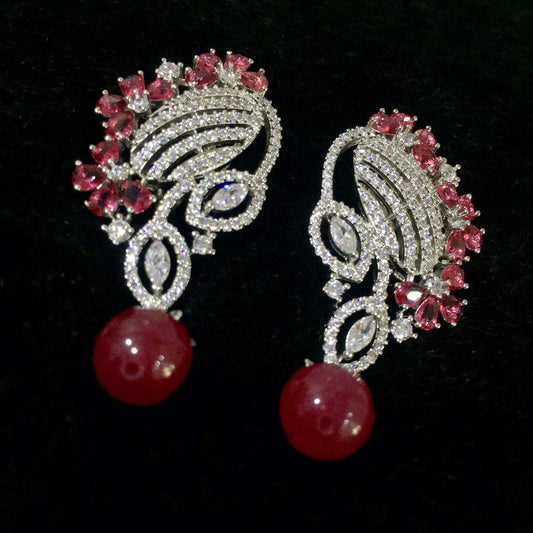 American diamond earrings 465335 - Vijay & Sons
