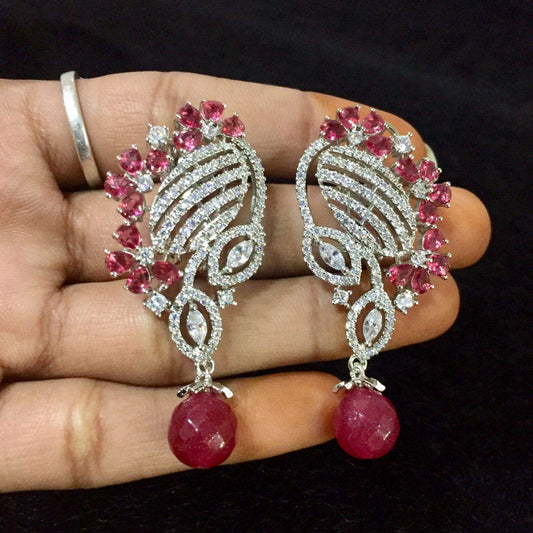American diamond earrings 465335 - Vijay & Sons