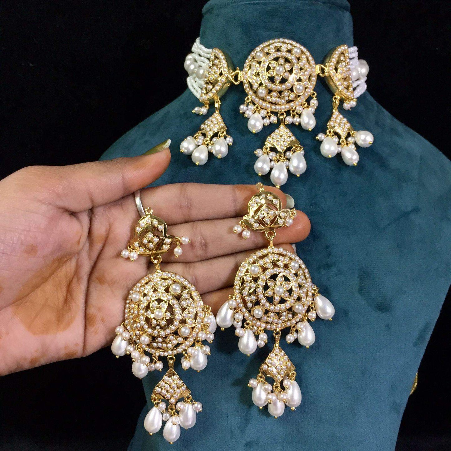 Jadau Necklace sets 356456 - Vijay & Sons
