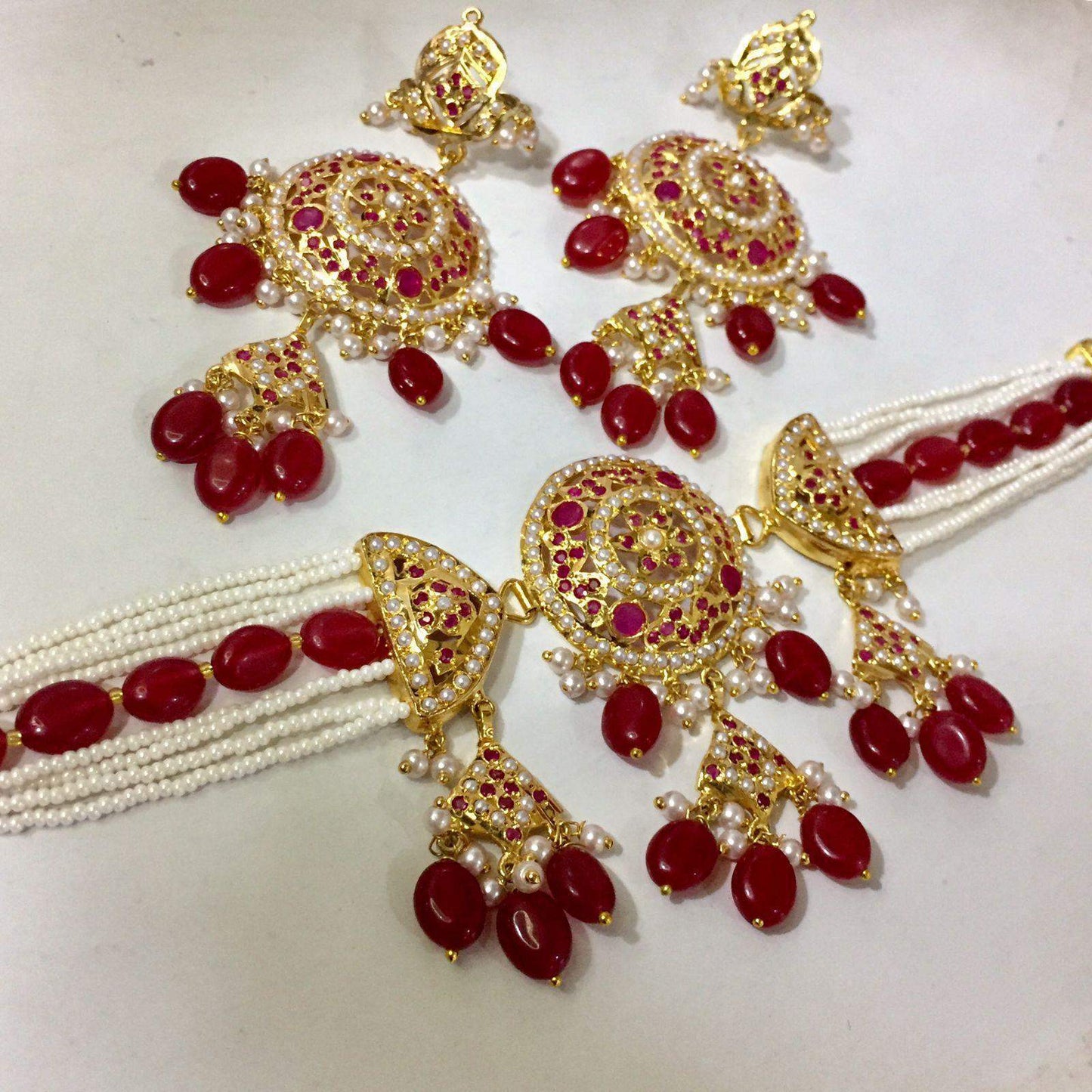 Jadau Necklace sets 356456 - Vijay & Sons