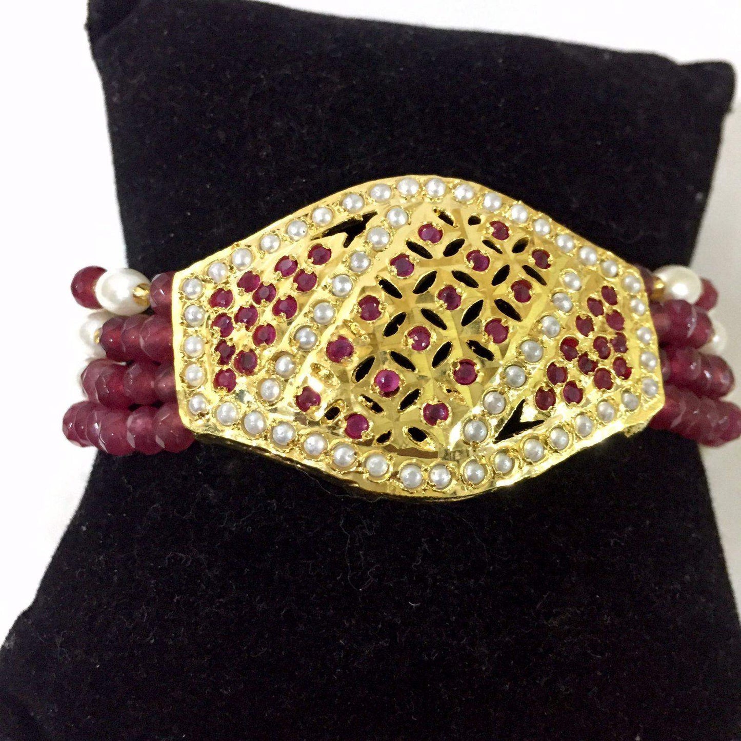 Jadau Bracelet 355445 - Vijay & Sons