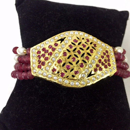 Jadau Bracelet 355445 - Vijay & Sons