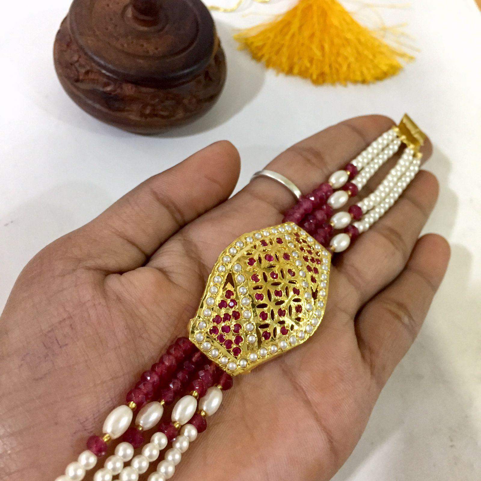 Jadau Bracelet 355445 - Vijay & Sons