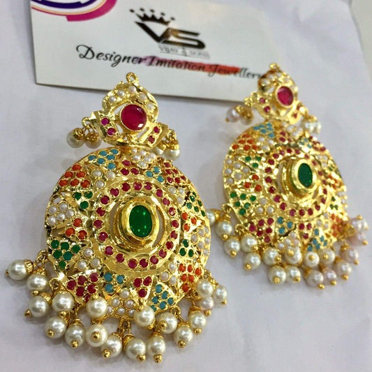 Jadau Earrings 567843 - Vijay & Sons