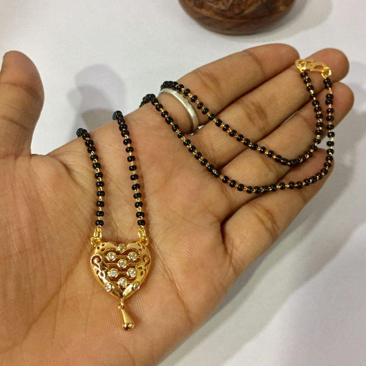Zircon Mangalsutra 456445 - Vijay & Sons