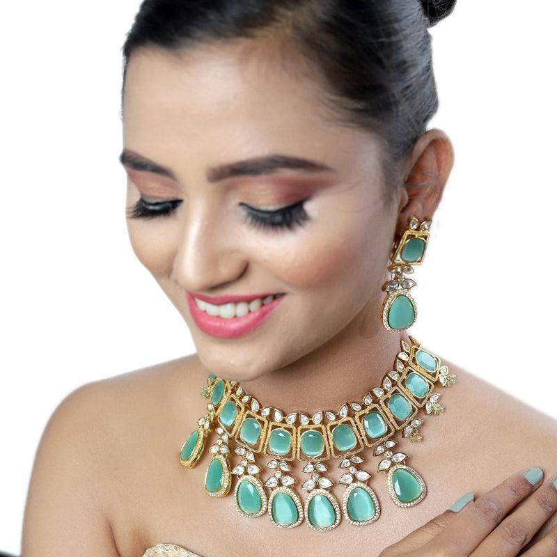 green necklace set - Vijay & Sons