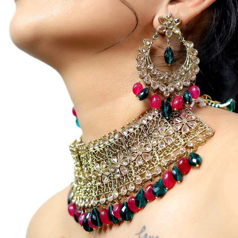 antique chocker set9350 - Vijay & Sons