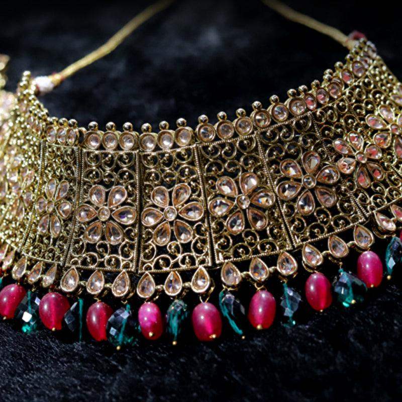 antique chocker set9350 - Vijay & Sons