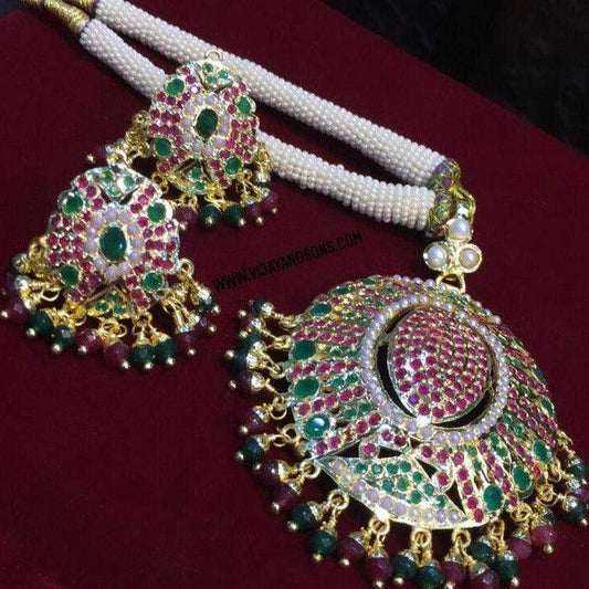 Jadau pendant set 589653 - Vijay & Sons