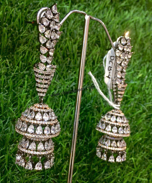 American diamond earrings - Vijay & Sons