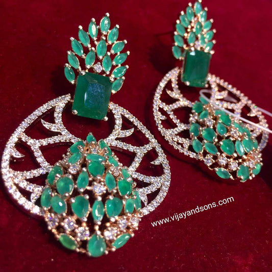 American diamond earrings 5665 - Vijay & Sons