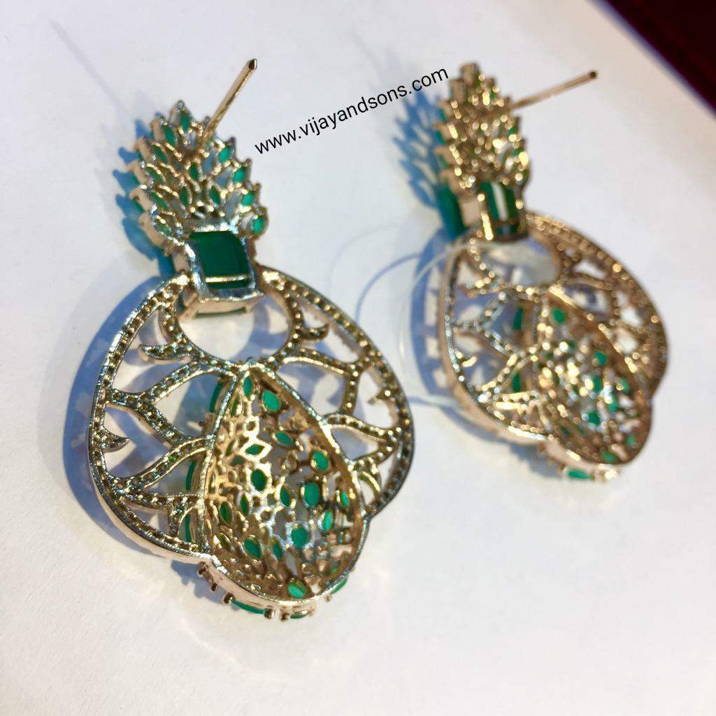American diamond earrings 5665 - Vijay & Sons