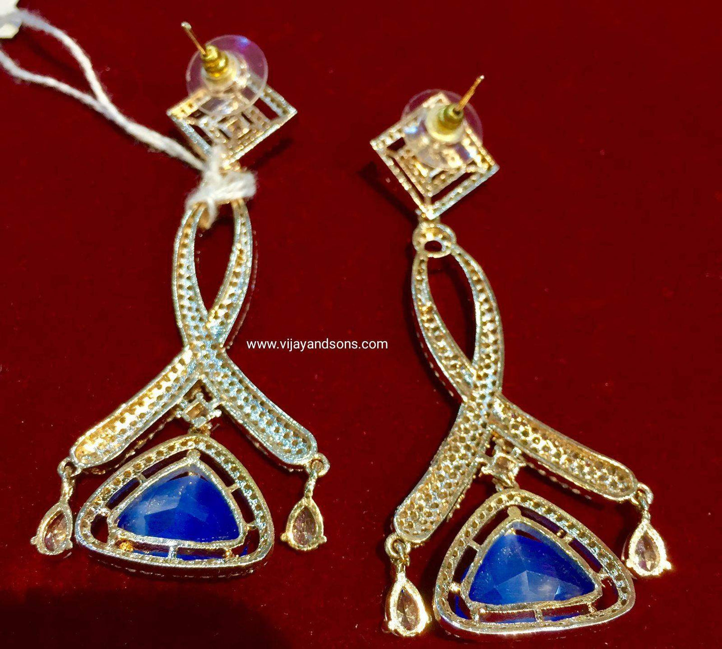 American diamond earrings 543566 - Vijay & Sons