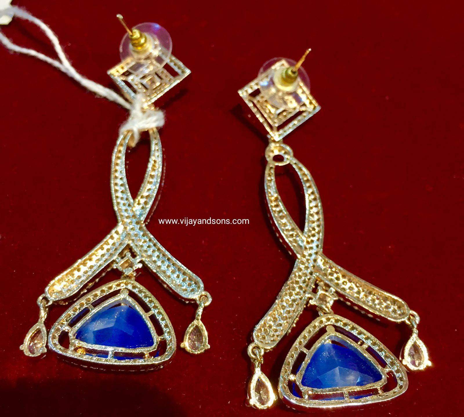 American diamond earrings 543566 - Vijay & Sons