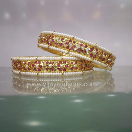 Jadau bangles 648437 - Vijay & Sons