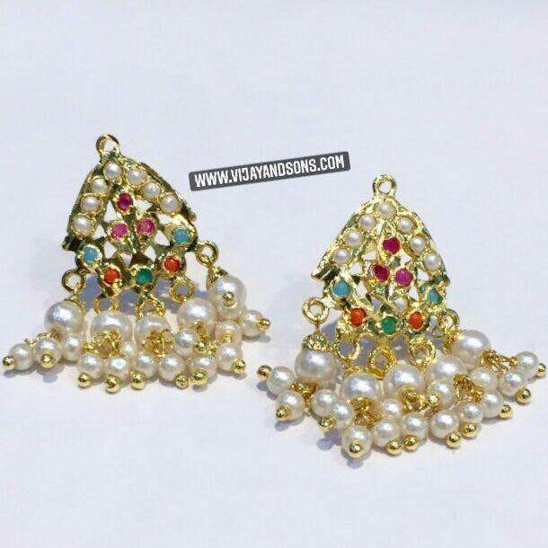 Jadau Tops / Studs 104820 - Vijay & Sons