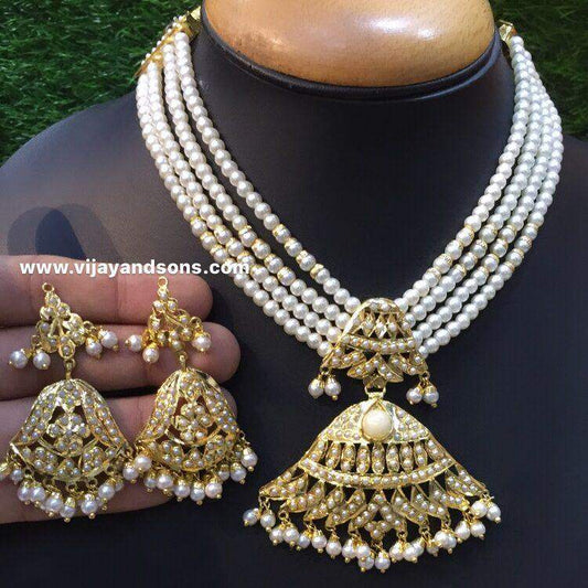 Jadau Necklace Sets 45786 - Vijay & Sons