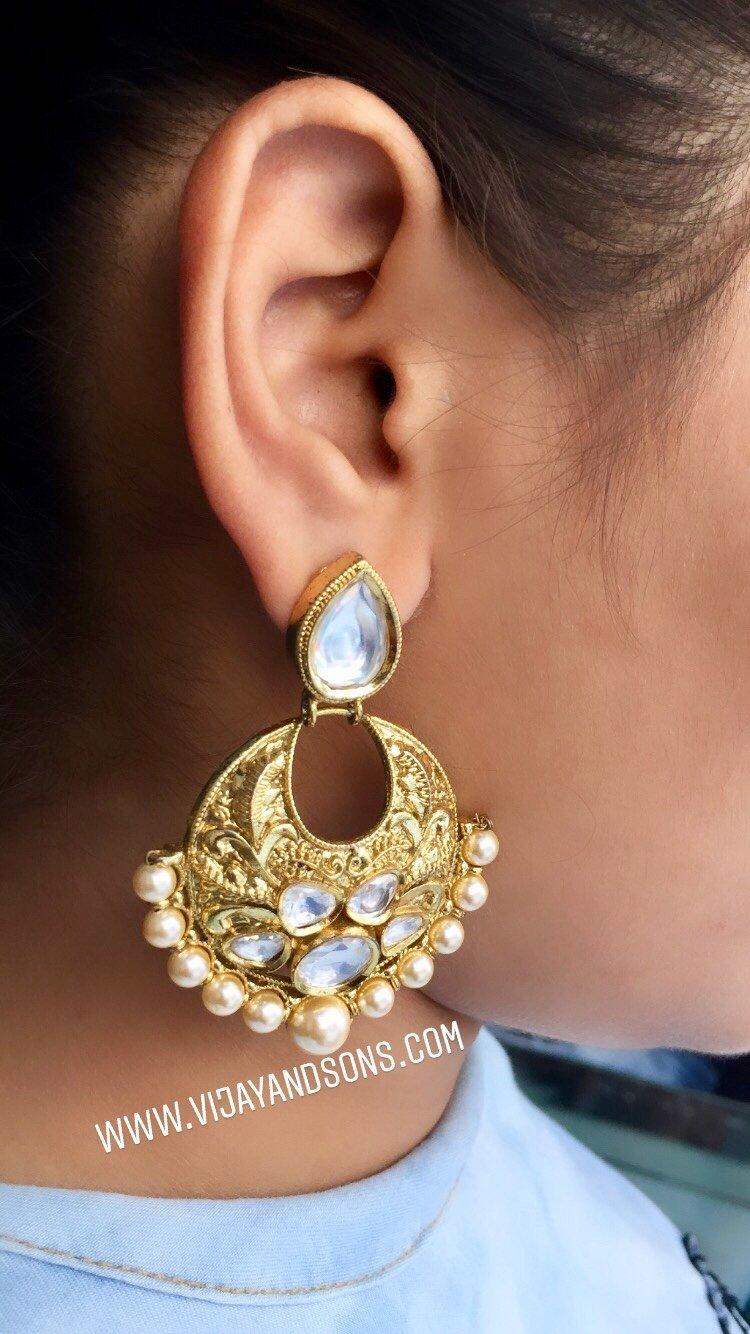 anitique with style earrings345632 - Vijay & Sons