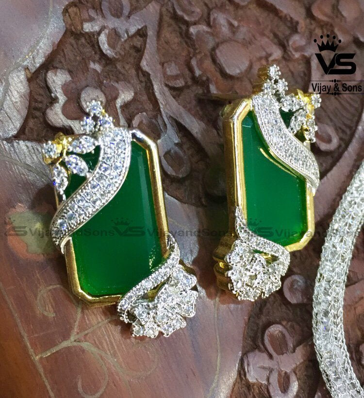 dimond pendent set for girls freeshipping - Vijay & Sons