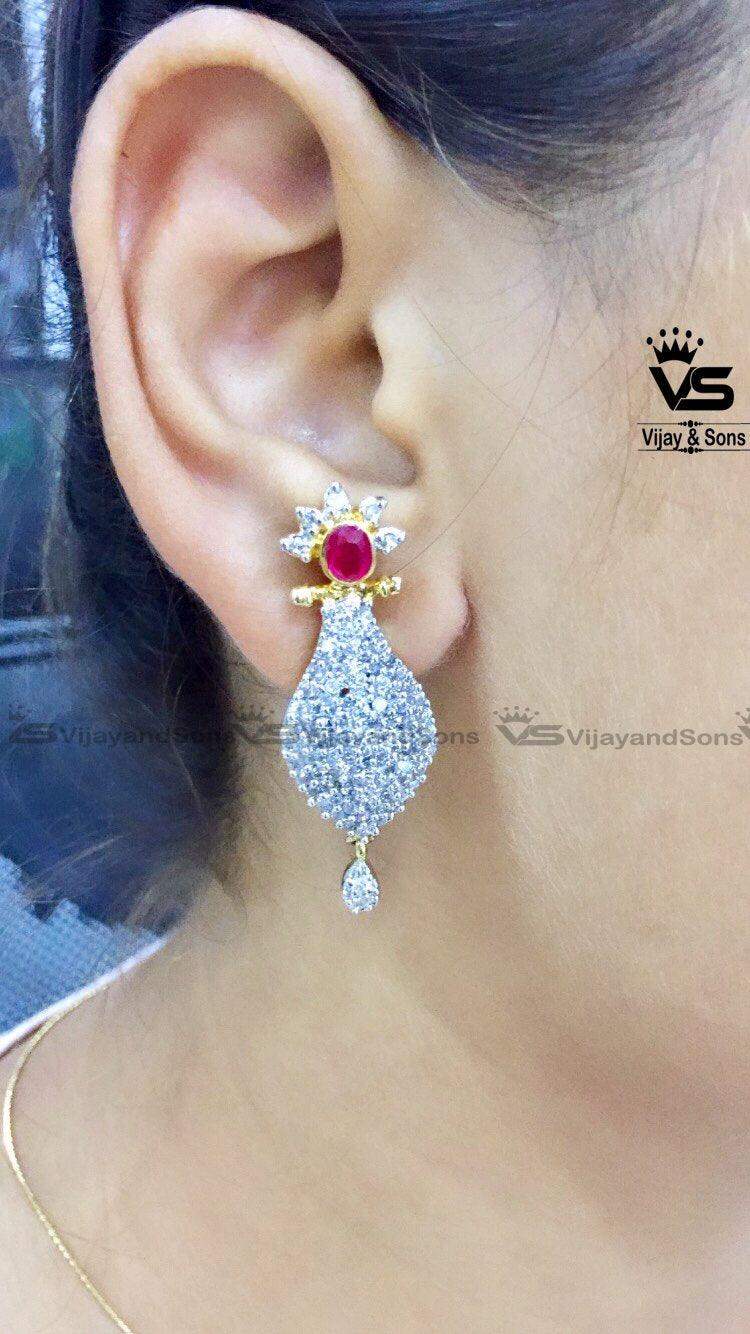 quality petal green stone pendant set - Vijay & Sons