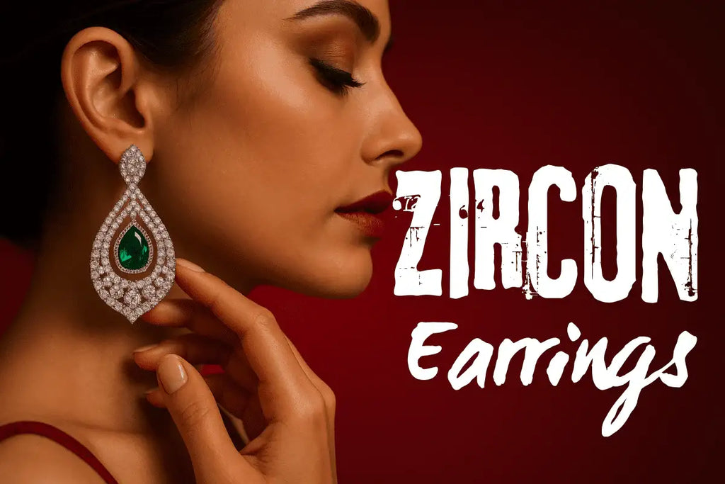 Zircon Earrings - Vijay & Sons