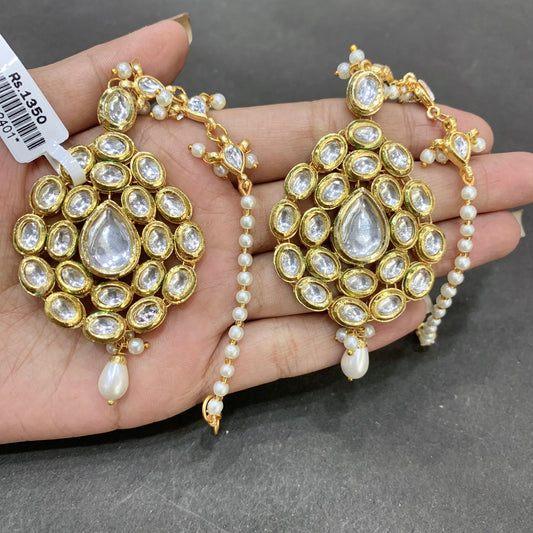 Kundan earrings 55577