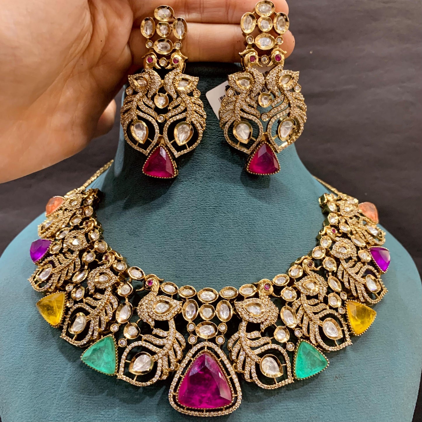 Kundan Necklace Set 45544