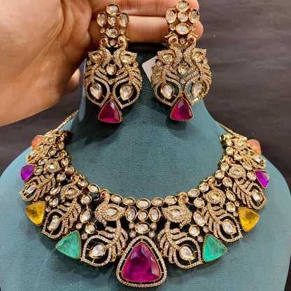 Kundan Necklace Set 45544
