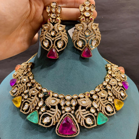 Kundan Necklace Set 45544